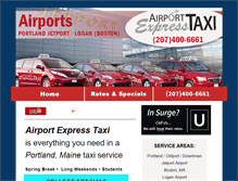 Tablet Screenshot of maineairporttaxi.com